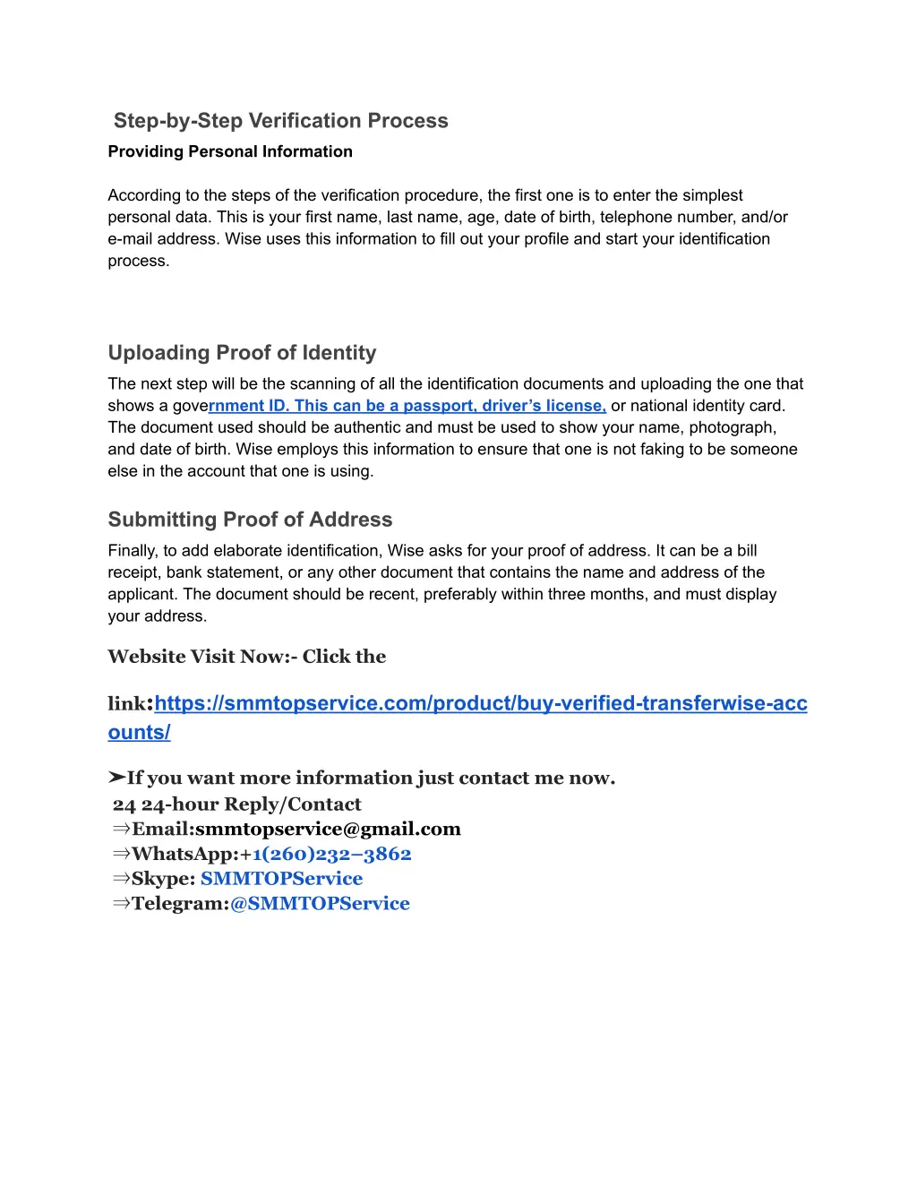 step by step verification process