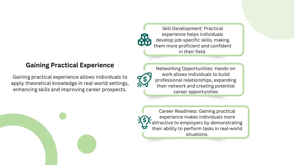 skill development practical experience helps