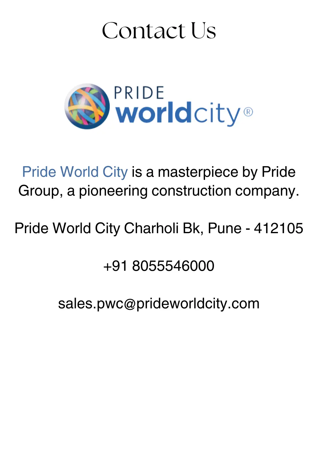 contact us