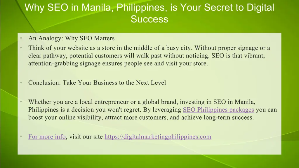 why seo in manila philippines is your secret 2