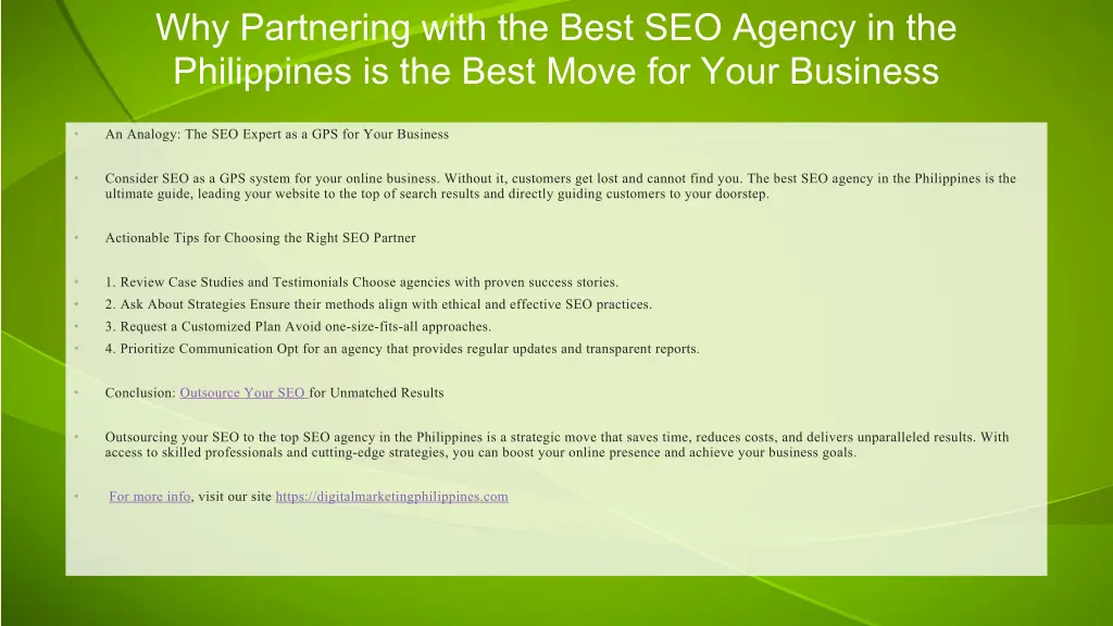 why partnering with the best seo agency 2