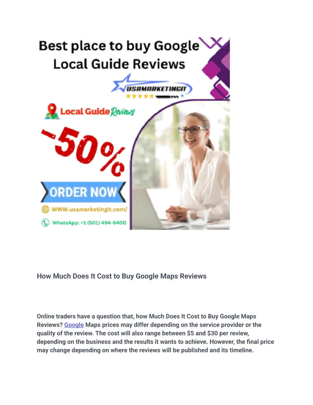 how much does it cost to buy google maps reviews