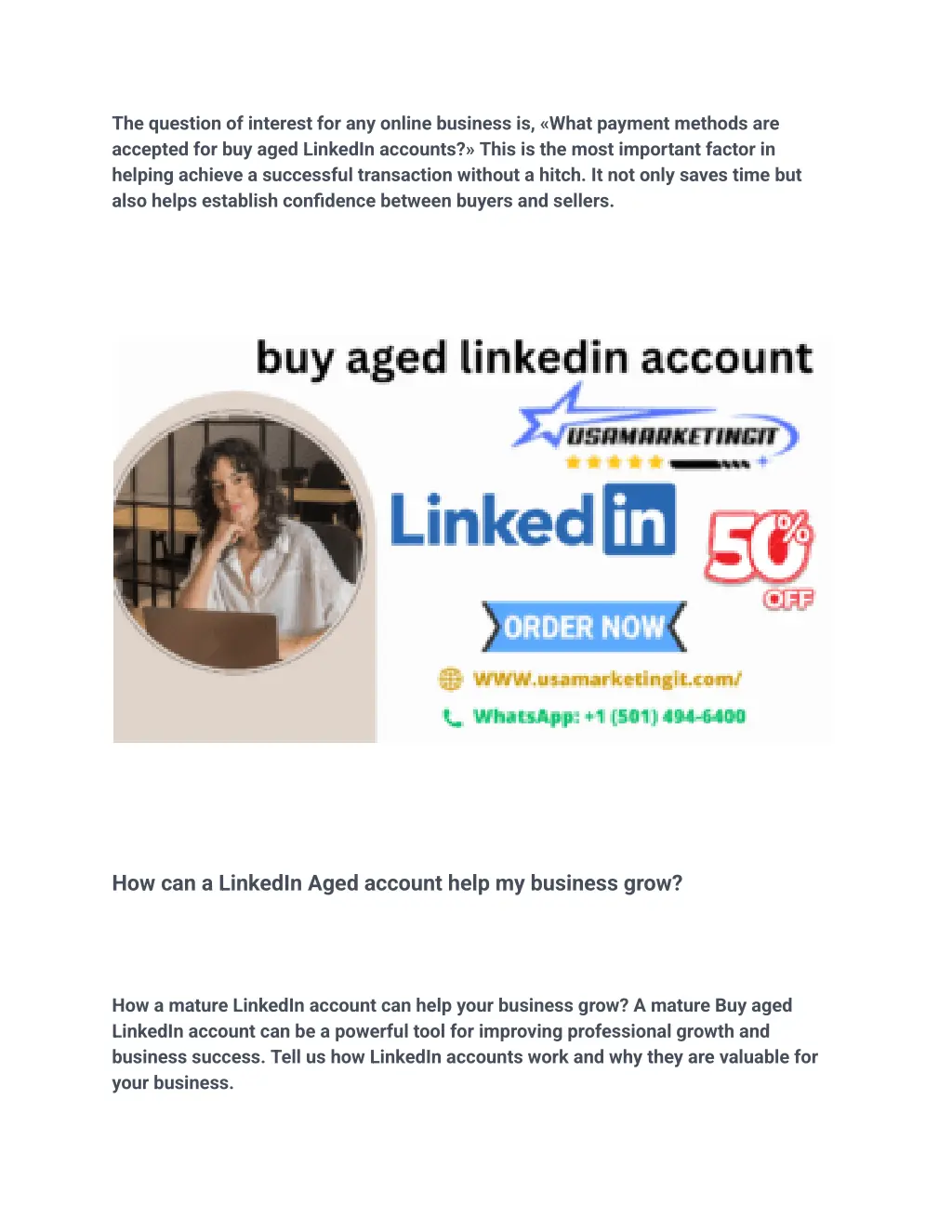 the question of interest for any online business