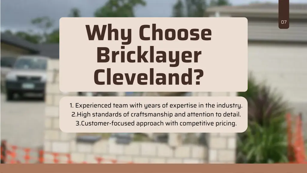 why choose bricklayer cleveland