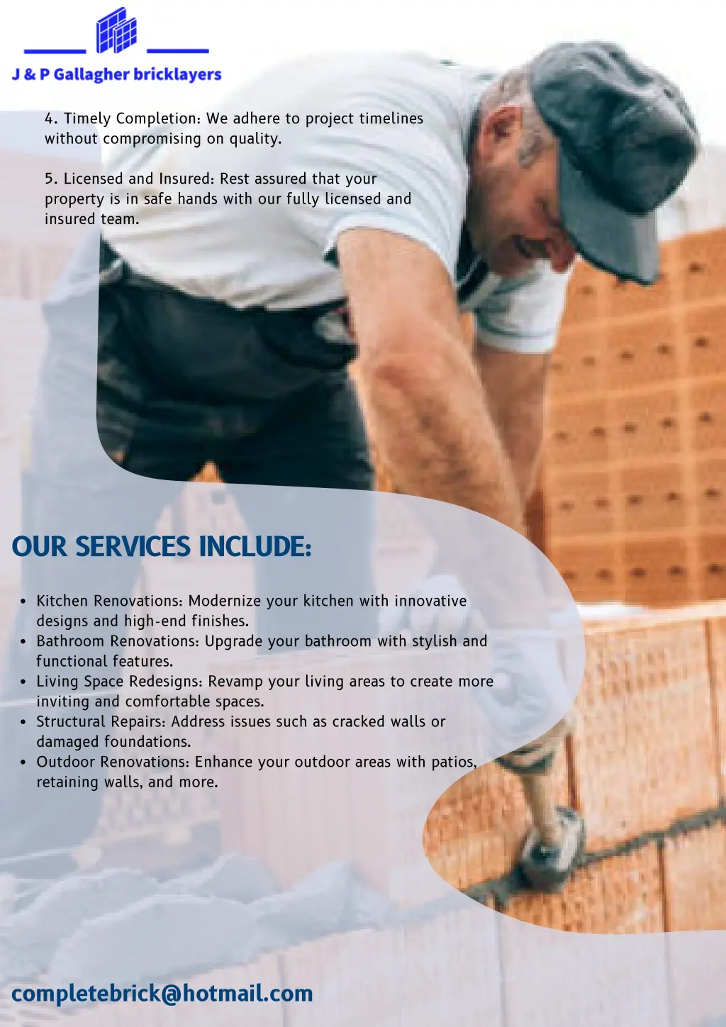 4 timely completion we adhere to project