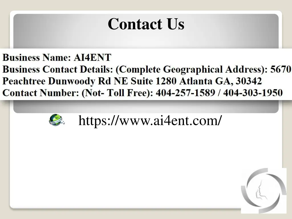 contact us