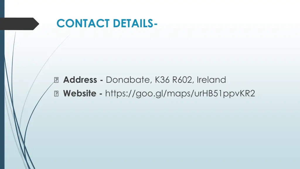 contact details
