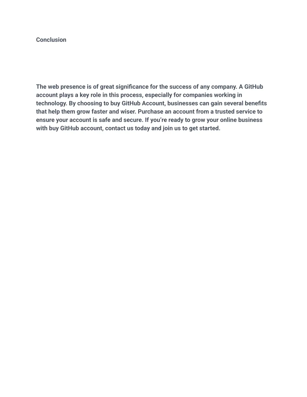 conclusion