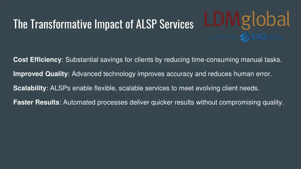 the transformative impact of alsp services