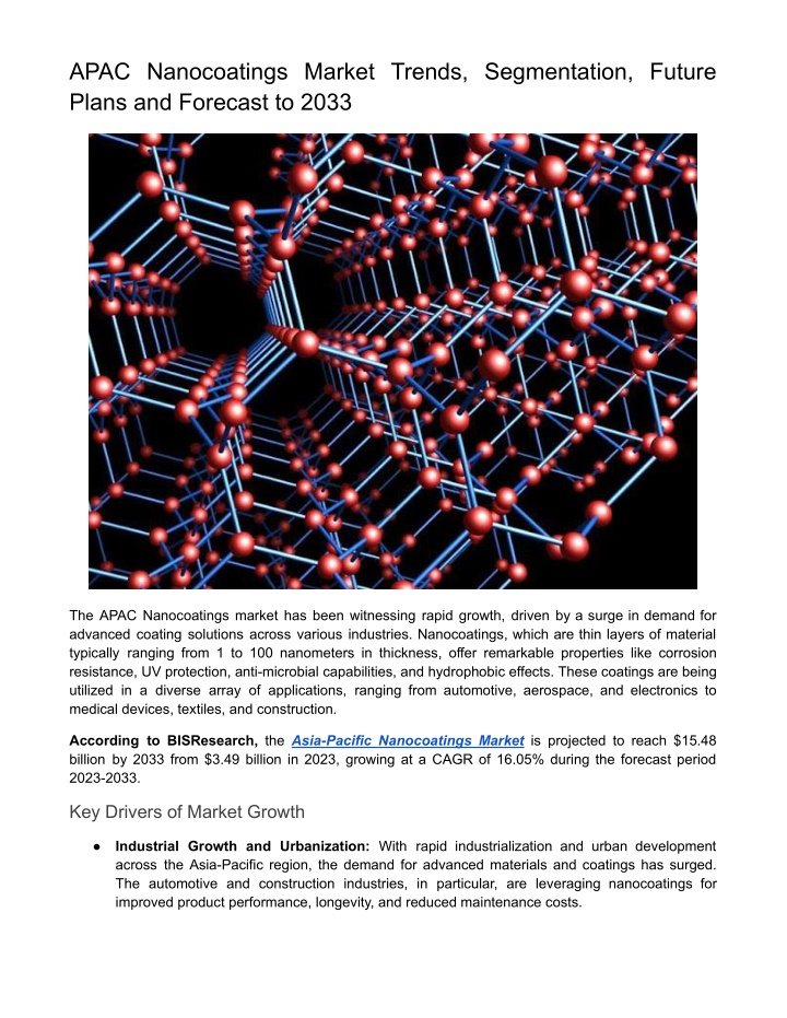apac nanocoatings market trends segmentation