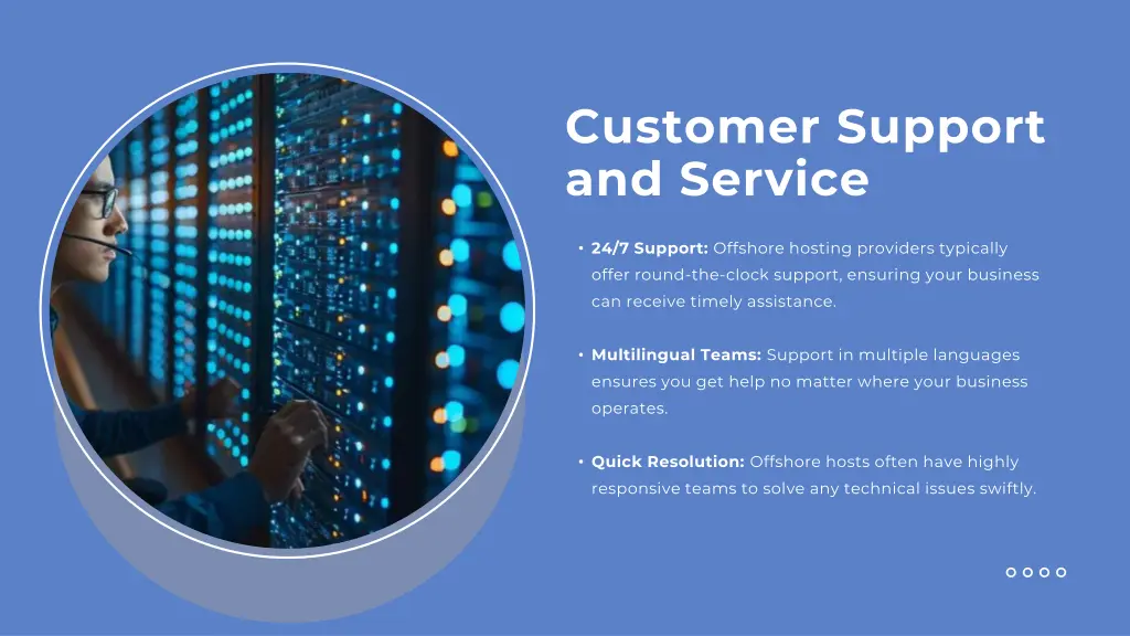 customer support and service