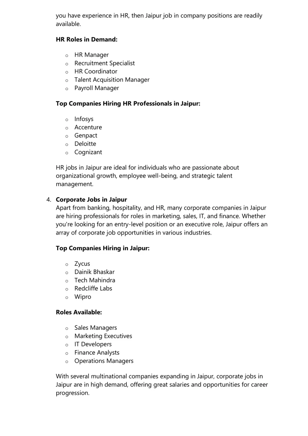 you have experience in hr then jaipur