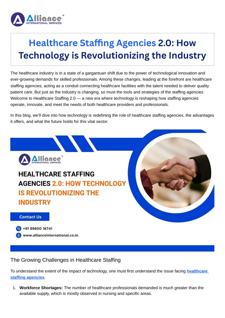 healthcare sta ng agencies 2 0 how technology