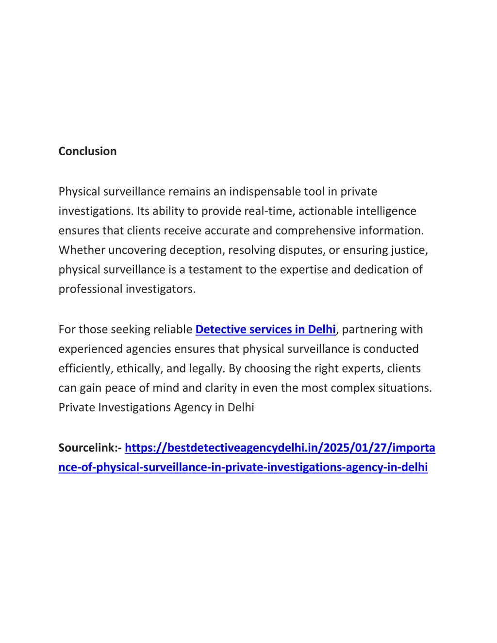 conclusion