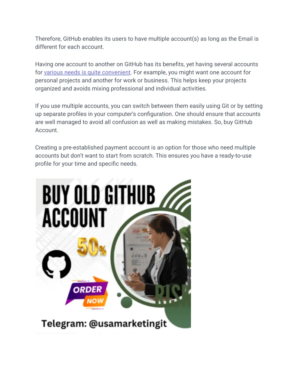 therefore github enables its users to have