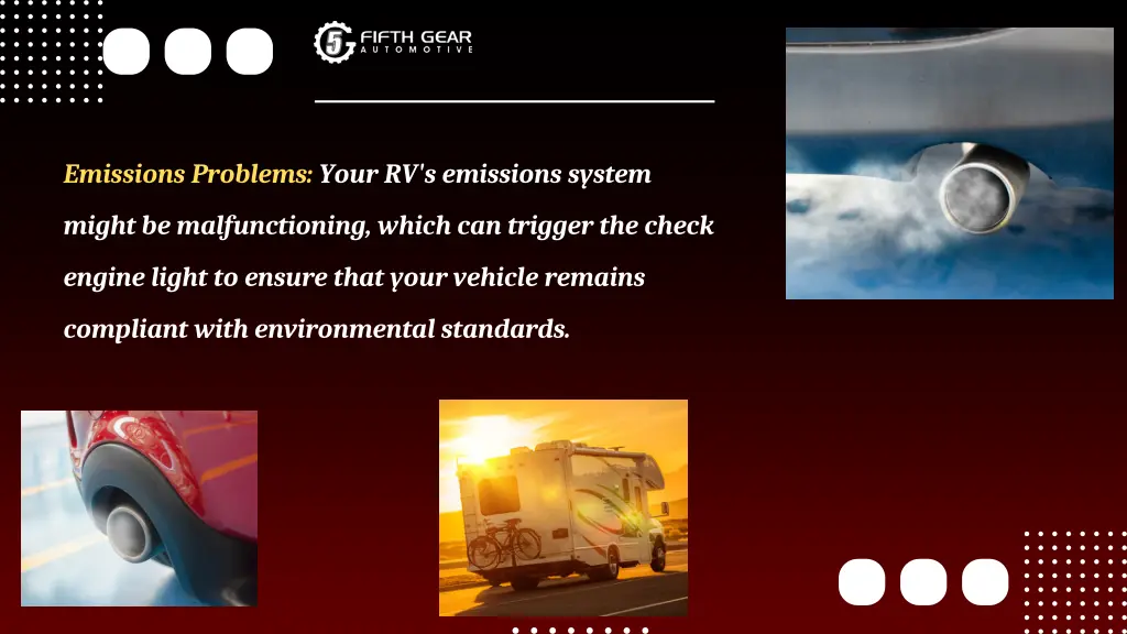 emissions problems your rv s emissions system