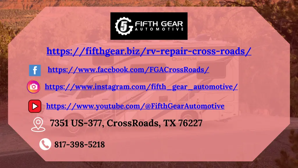 https fifthgear biz rv repair cross roads