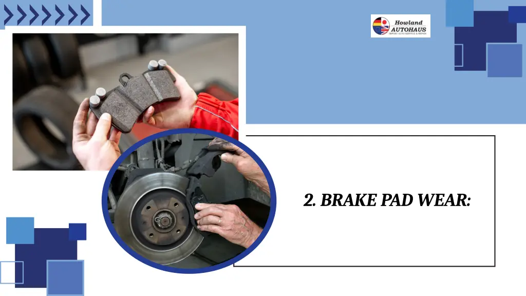 2 brake pad wear