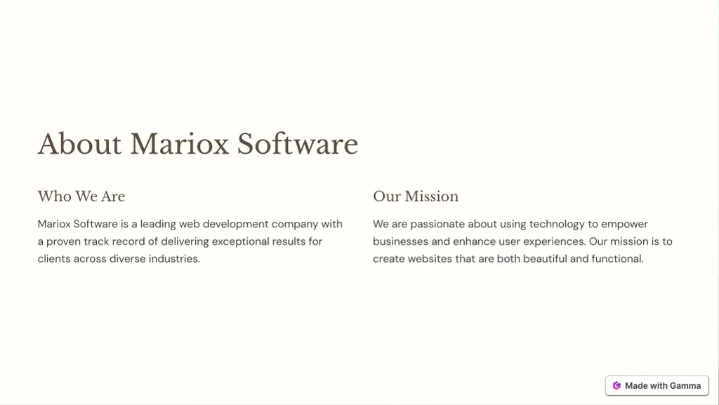 about mariox software