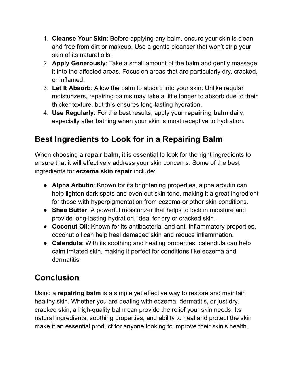 1 cleanse your skin before applying any balm