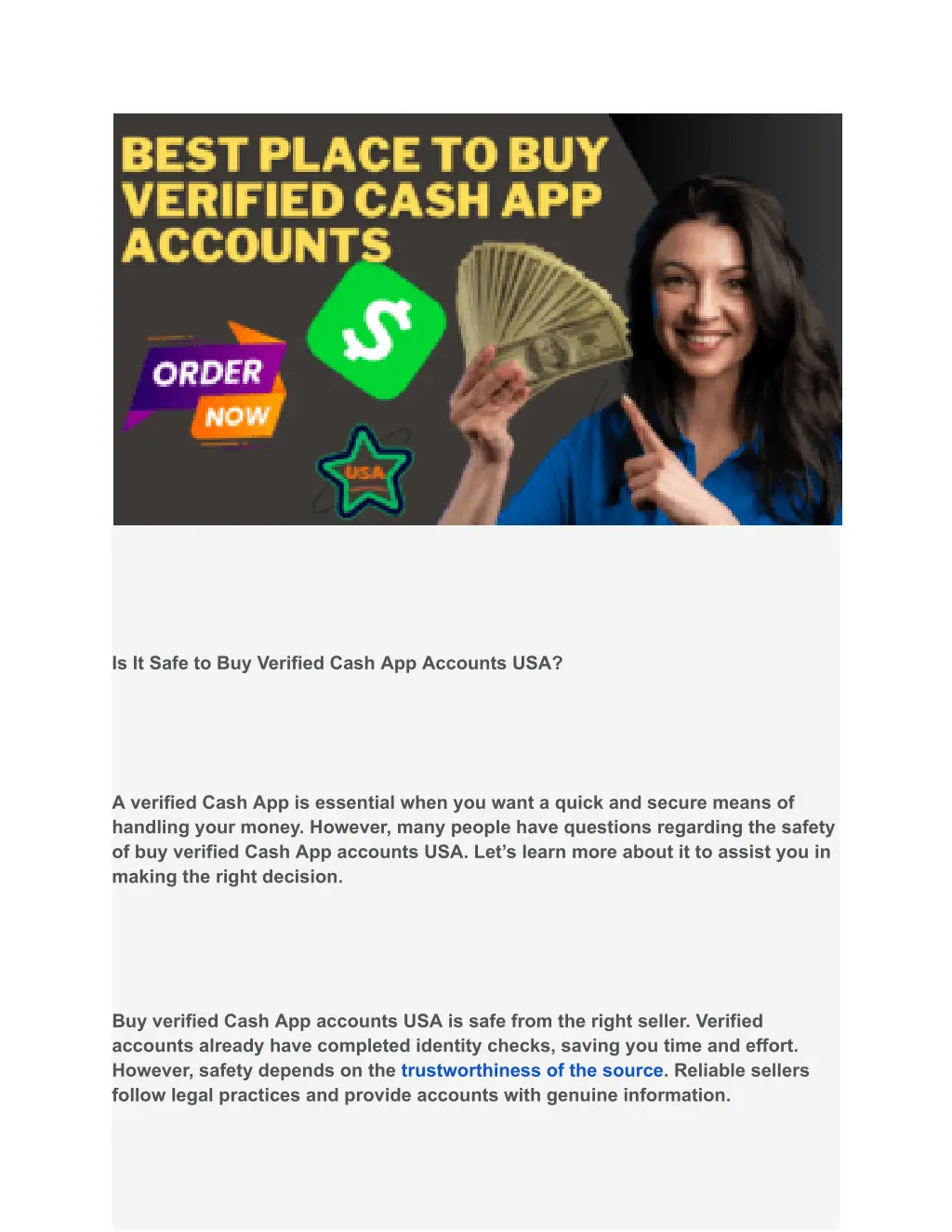 is it safe to buy verified cash app accounts usa