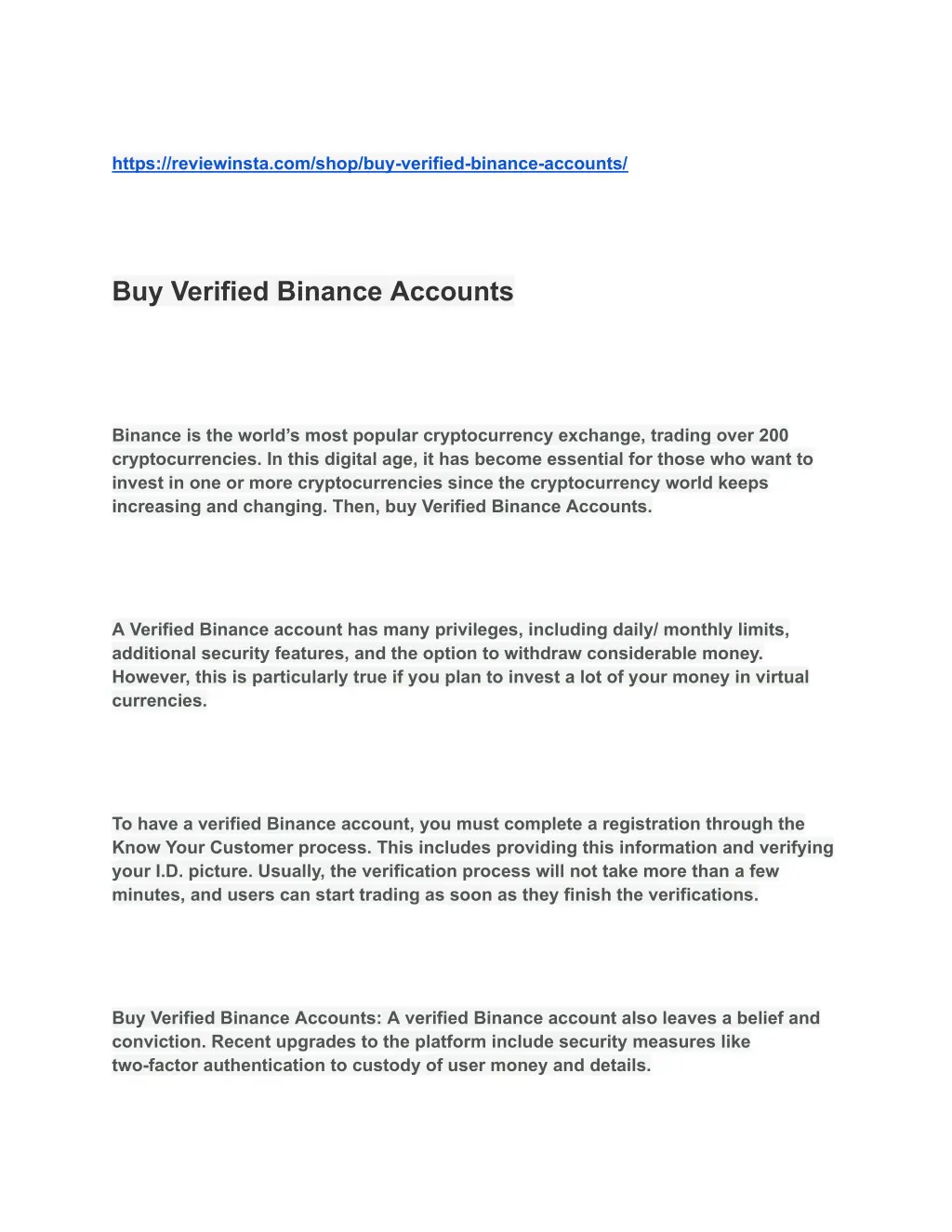 https reviewinsta com shop buy verified binance