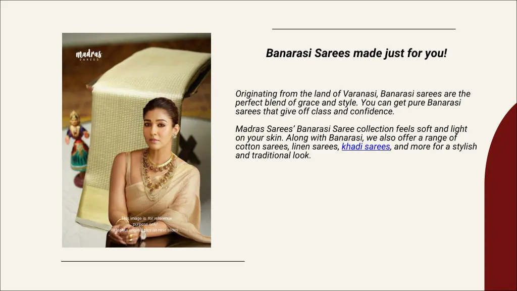 banarasi sarees made just for you