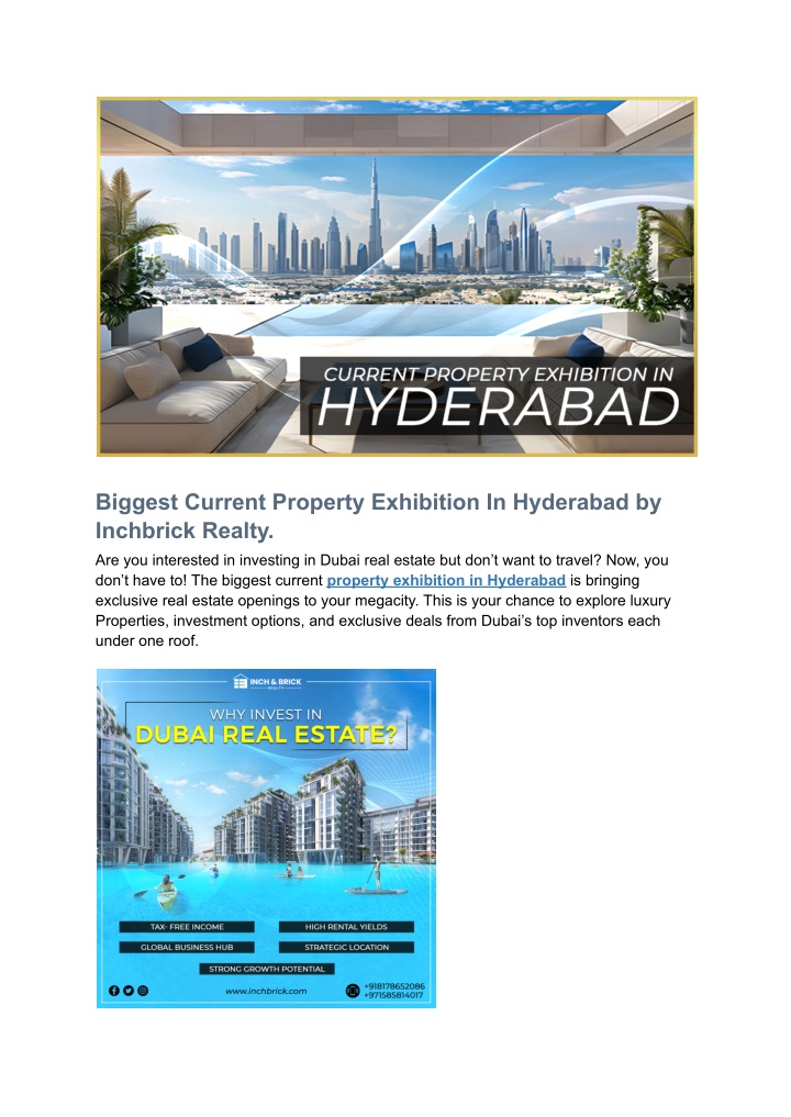biggest current property exhibition in hyderabad