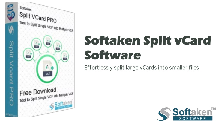 softaken split vcard softaken split vcard