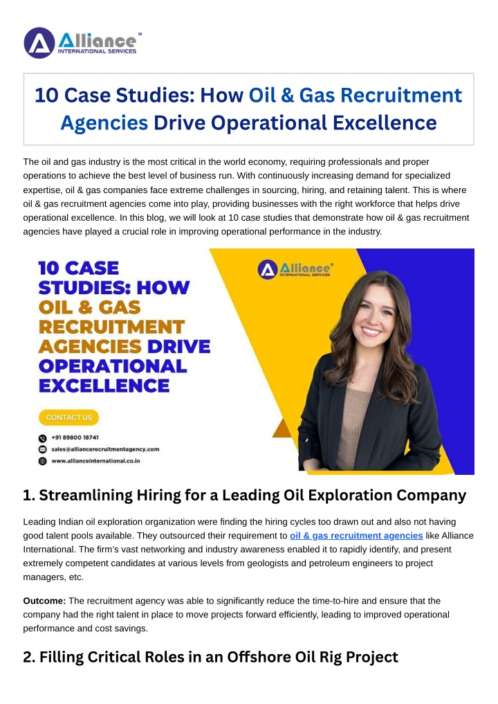 10 case studies how oil gas recruitment agencies