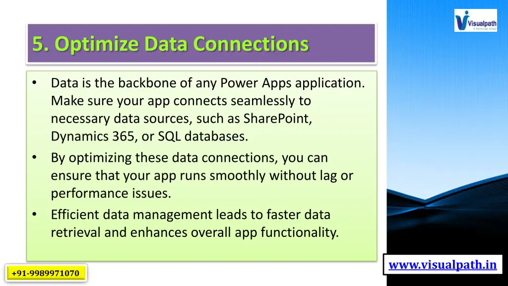 5 optimize data connections