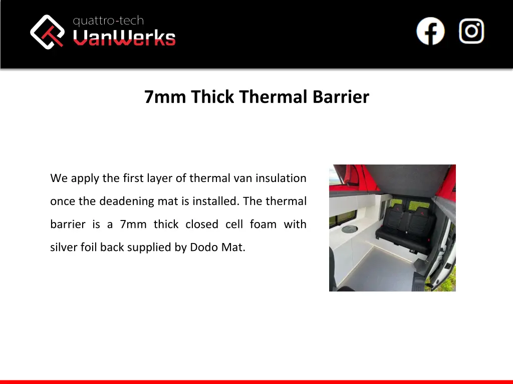 7mm thick thermal barrier
