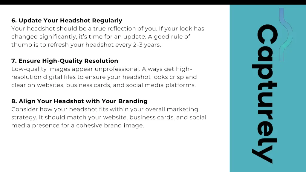6 update your headshot regularly your headshot