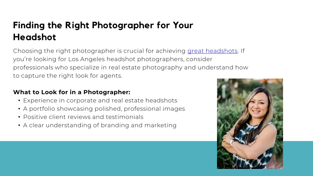 finding the right photographer for your headshot
