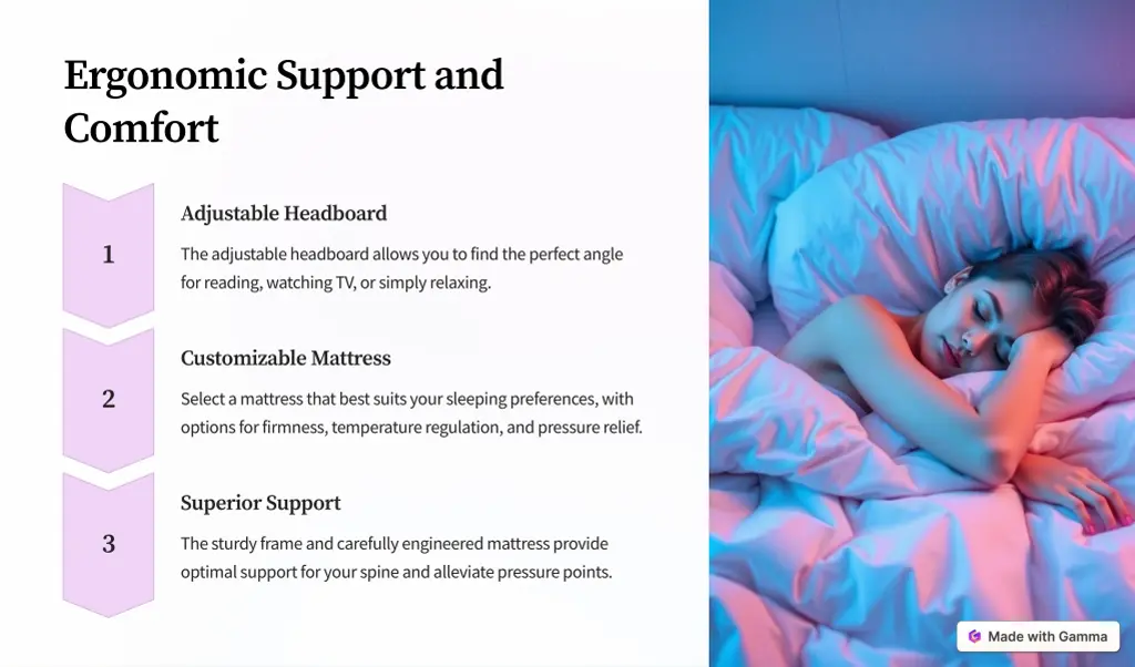 ergonomic support and comfort