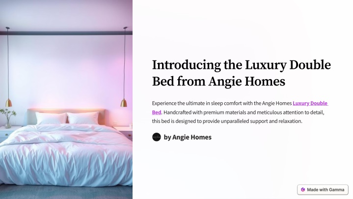 introducing the luxury double bed from angie homes