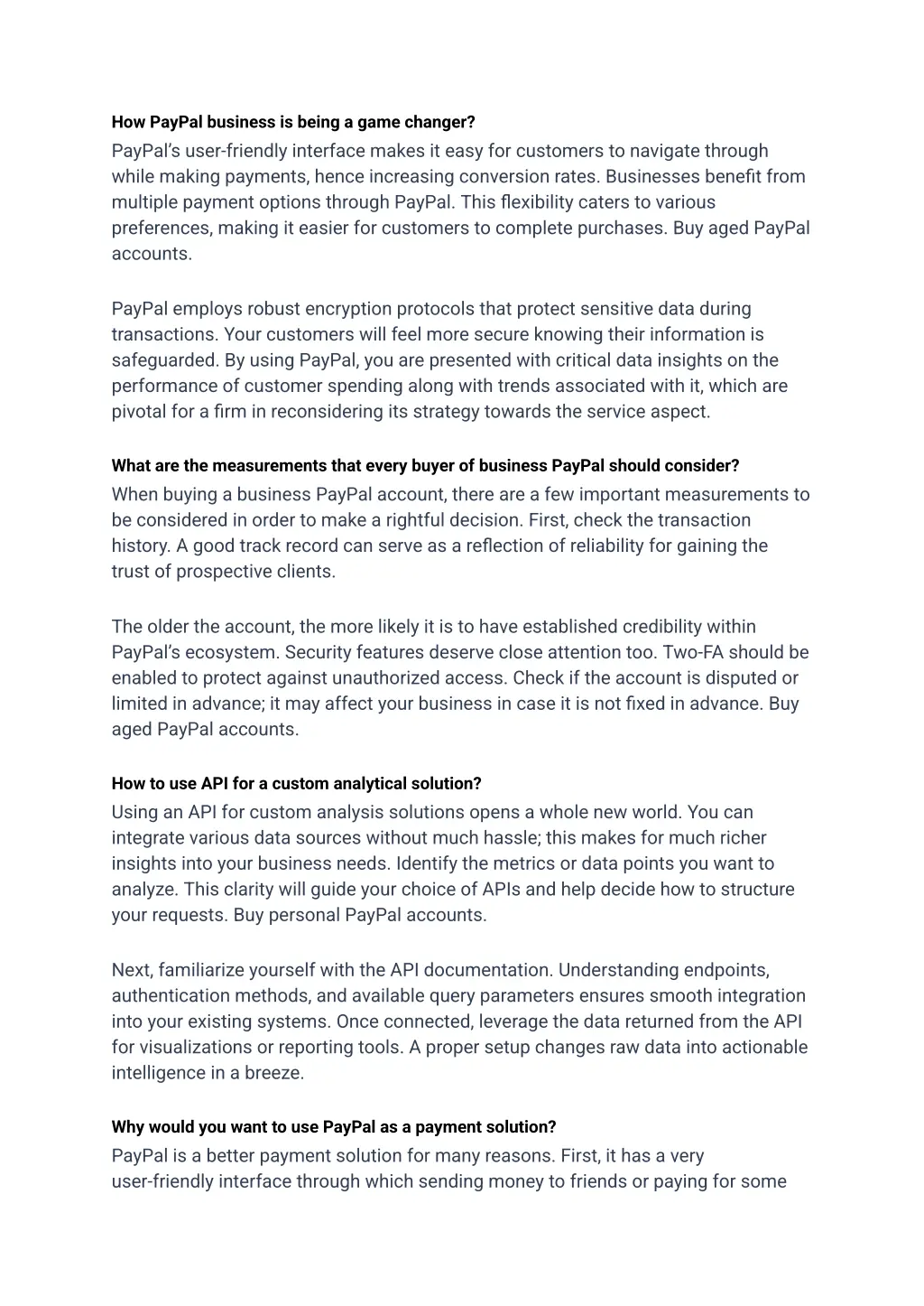 how paypal business is being a game changer