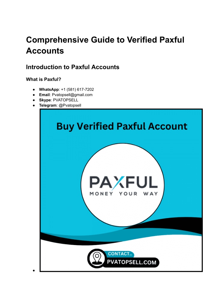 comprehensive guide to verified paxful accounts