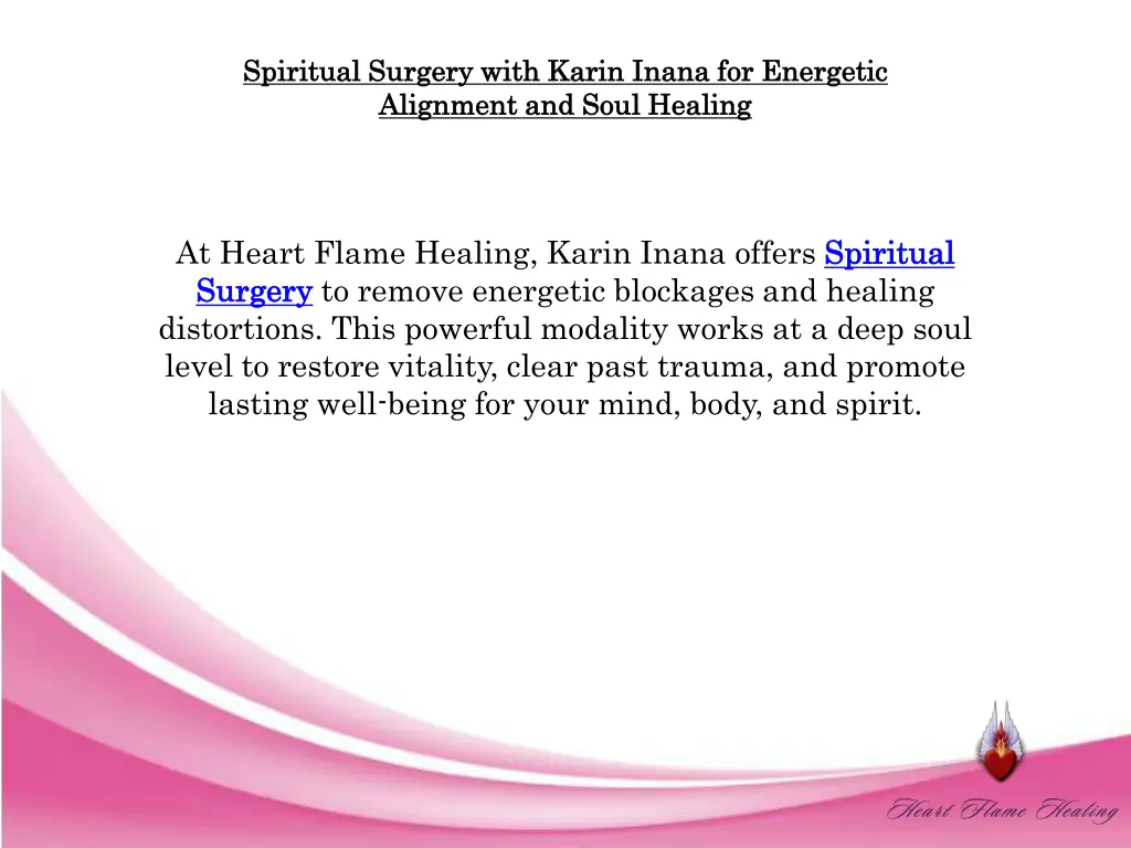 spiritual surgery with karin spiritual surgery