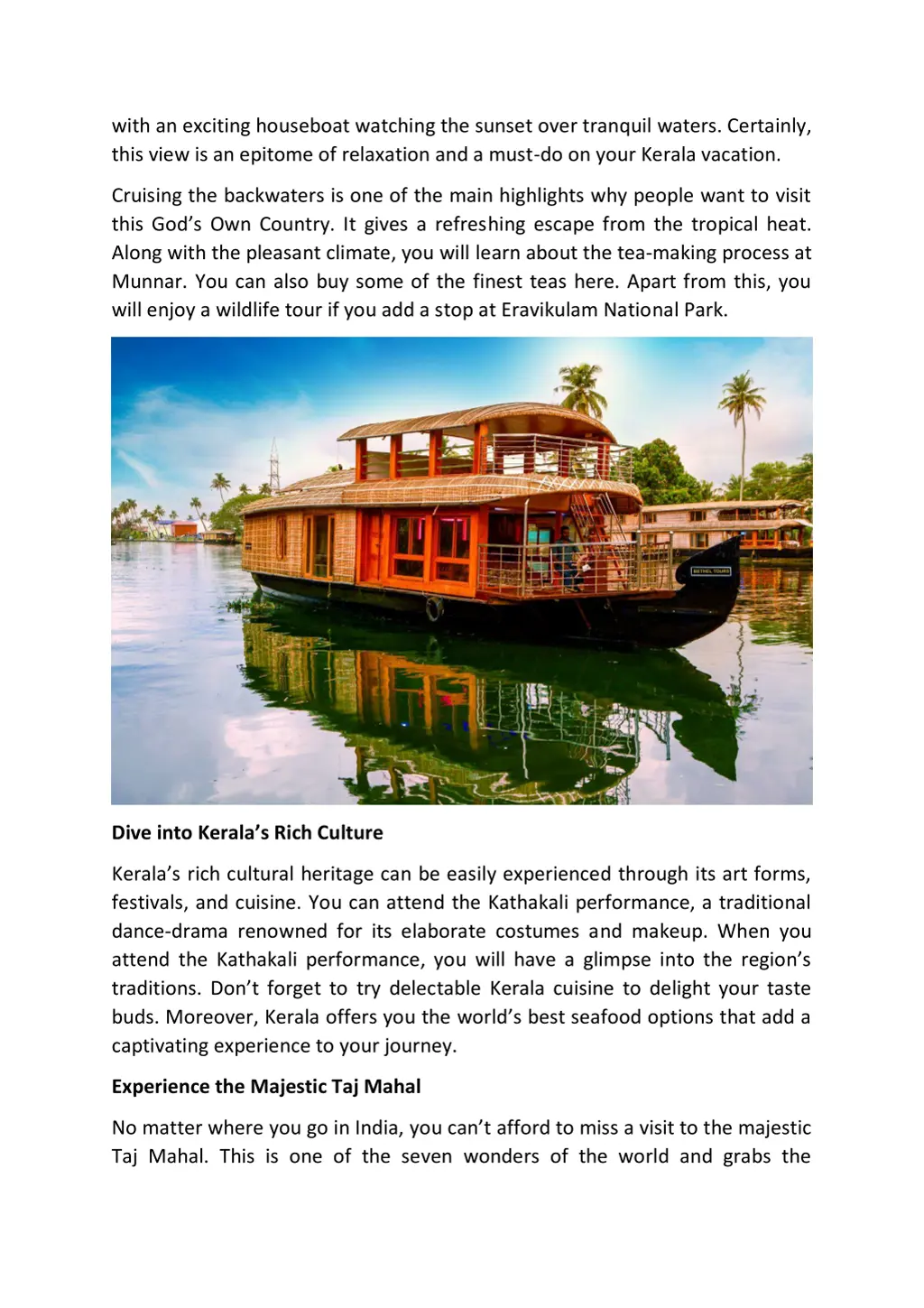 with an exciting houseboat watching the sunset