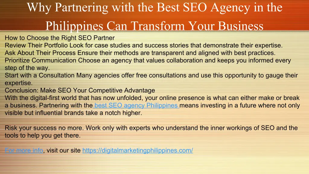 why partnering with the best seo agency 2