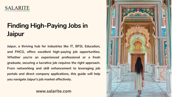 finding high paying jobs in jaipur