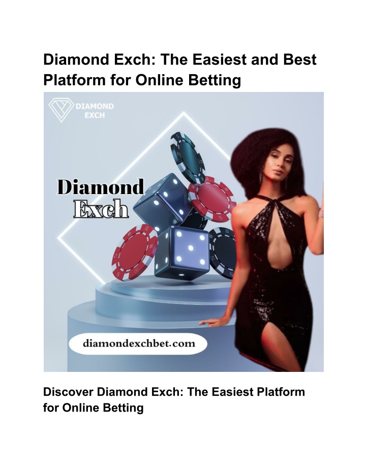 diamond exch the easiest and best platform
