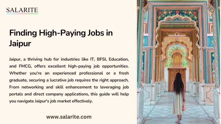 finding high paying jobs in jaipur