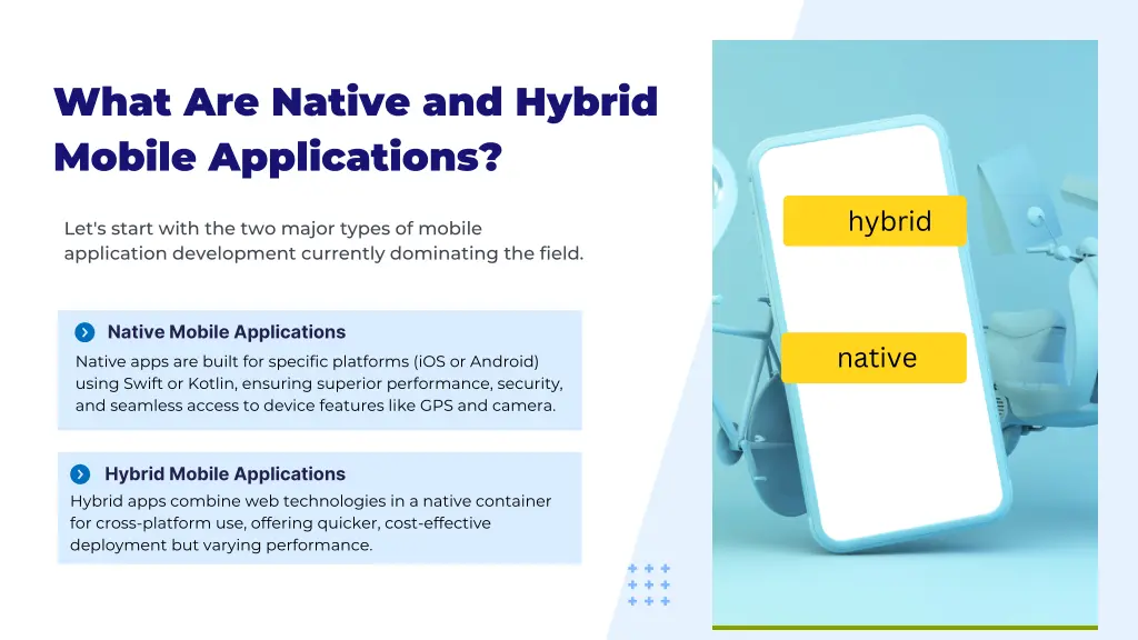 what are native and hybrid mobile applications