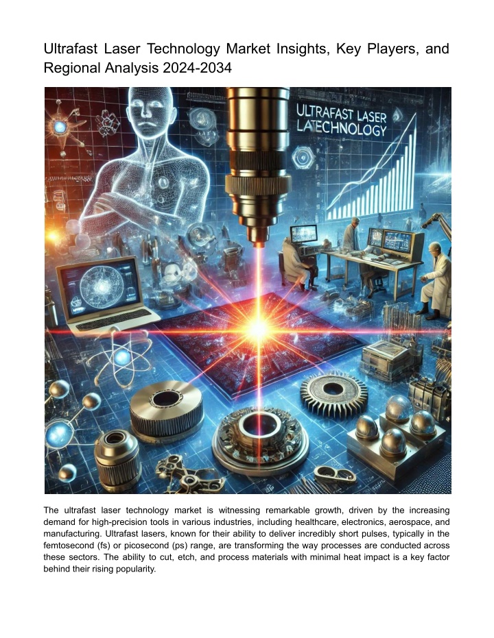 ultrafast laser technology market insights