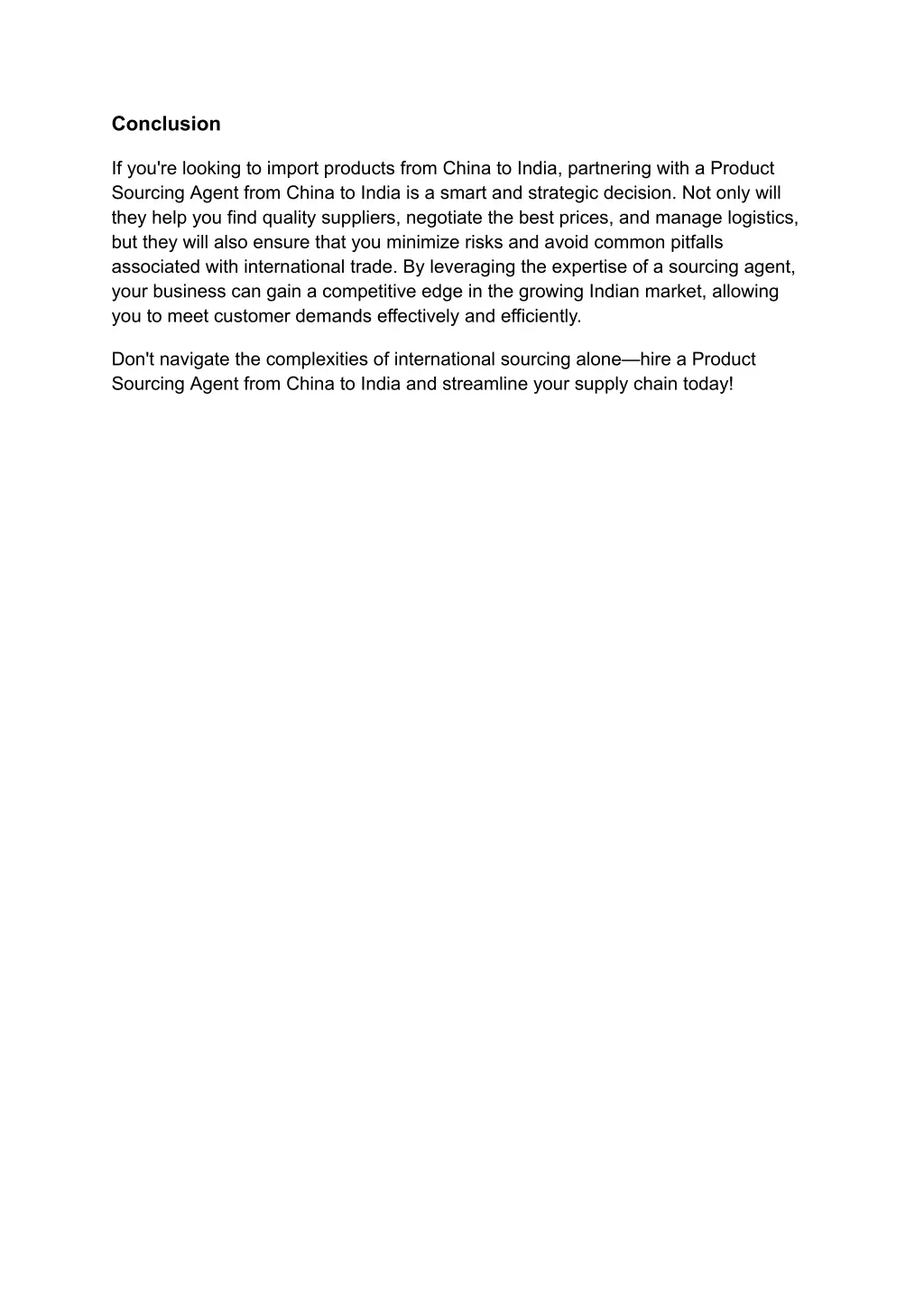 conclusion