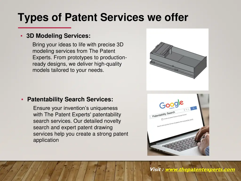 types of patent services we offer