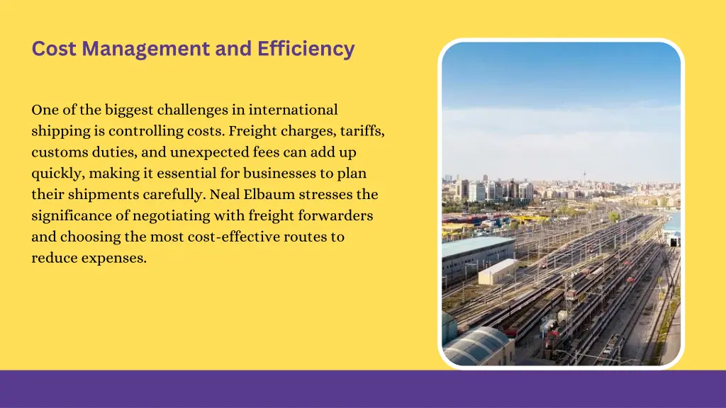 cost management and efficiency