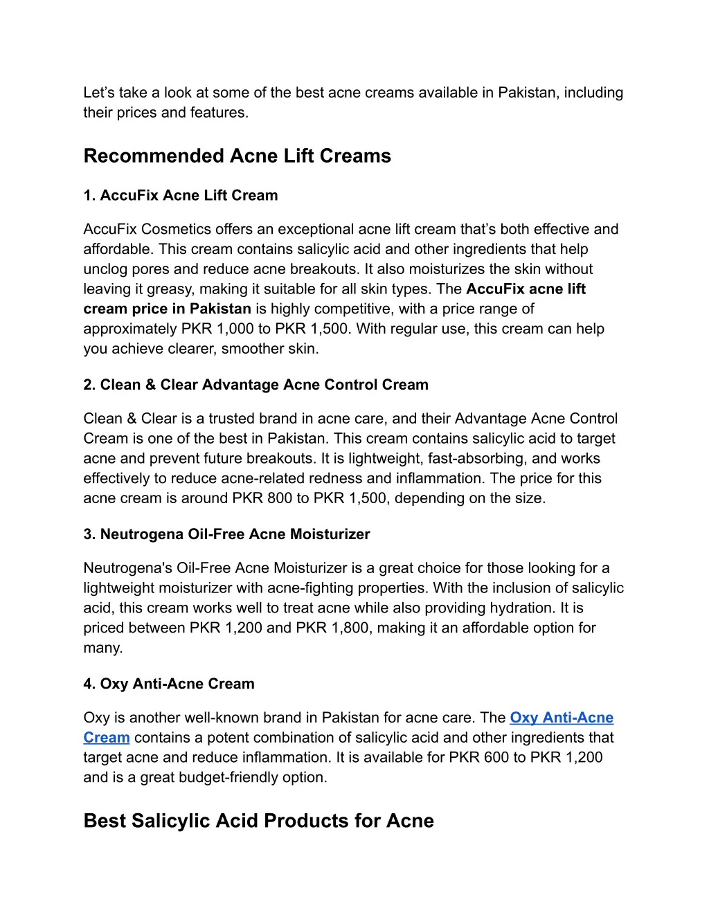 let s take a look at some of the best acne creams
